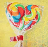 Dorel Topan, Hard candy, 2015, ulei pe pânză