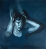 Remus Grecu, Foul Play, 2012, cărbune și acuarelă pe hârtie