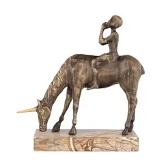Călăreț by Ion Iancuț, bronz, sold Jul 2025