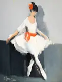 Corneliu Ionescu, Micuța balerină, 2020, ulei pe pânză