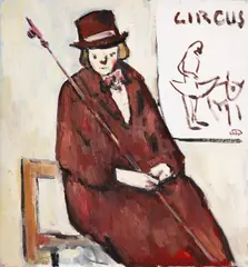 Lucian Liciu, La circ, ulei pe pânză