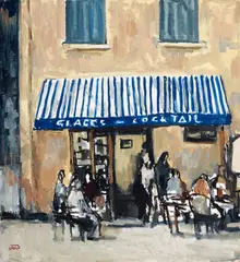 Lucian Liciu, După-amiază italiană, ulei pe pânză