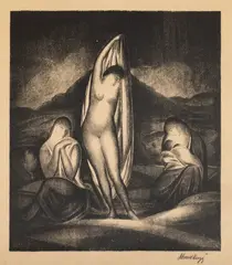Ipostaze by Hugó Mund, litografie, sold Jul 2025