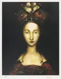 Georges Mazilu, Portret de fată, cromolitografie