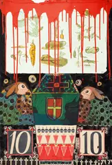 Sorin Tara, Cultura 10, 2010, acrilic, marker și colaj pe carton
