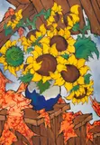 Mihai Gheorghe, Floarea-soarelui (Omagiu lui Van Gogh), ulei pe pânză