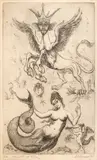 Marcel Chirnoagă, Zgripțor și sirene, acvaforte și acvatintă