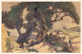 Spre mare by Rodica Maniu, acuarelă și creion pe hârtie, sold Jul 2025