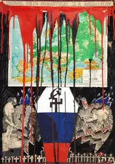Sorin Tara, Animalelor, 2010, acrilic, marker și colaj pe carton