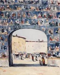 Lucian Liciu, Poartă pictată, ulei pe pânză