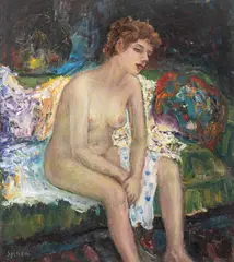 Nicolcea Spineni, Nud, ulei pe carton