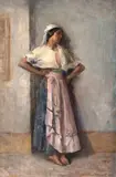 Nicolae Vermont, Chivuță odihnindu-se, 1925, ulei pe pânză