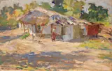 Rudolf Schweitzer–Cumpăna, În plin soare, 1927, ulei pe carton