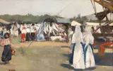 Rodica Maniu, Târg la Baia Mare, anii '20, ulei pe pânză