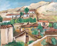 Vasile Popescu, Dealuri la Balcic, 1938, ulei pe pânză