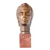 Eminescu by Marcel Guguianu, cca. 2000, bronz, offered Jun 2025