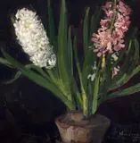 Arthur Verona, Zambile, 1921, ulei pe carton
