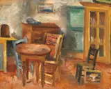 Lucian Grigorescu, Interiorul artistului, sfârșitul anilor '20, ulei pe pânză