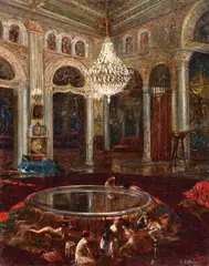 George Catargi, Harem, 1926, ulei pe carton