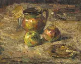 Rudolf Schweitzer–Cumpăna, Natură statică tradițională, anii '50, ulei pe carton