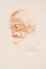 Boris Georgiev, Rabindranath Tagore, 1950s, algraphy