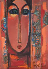 Georgi Kovachev-Grishata, Emerald Gaze, 1981, oil on canvas