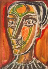 A mysterious glaze by Atanas Yaranov, watercolour, pastel and chalk on paper, offered Jun 2025