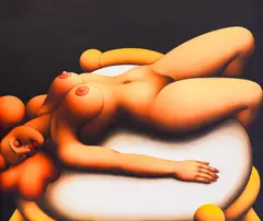 Dimiter Buyukliiski-Mitchi, The dream, 1993, oil on canvas
