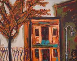 Yoan Leviev, Autumn in Plovdiv, oil on canvas