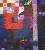 Iliya Zhelev, Night over the Threshing Floor, 1994, oil on canvas