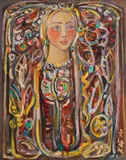Hristo Todorov, Young woman, 1990, oil on canvas