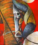 Hristo Stefanov, War Horse, 1997, oil on canvas