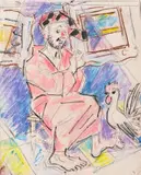 Yuri Bukov, Self-portrait in the studio