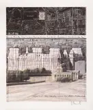 Christo, Reichstag project, chromolithography