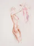 Luben Dimanov, Motherhood, 1988, pastel on paper
