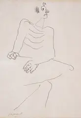 George Papazov, Character, ink on paper