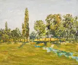Dobri Pavlov Dobrev, Sunny day, 1990, oil on canvas