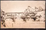 Konstantin (Kocho) Garnev, Ponte Vecchio, 1928, etching
