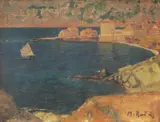 Mirko Rački, Komiza, oil on canvas