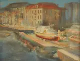 Vjekoslav Stipica, Škver, 1977., ulje na platnu