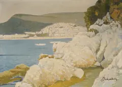 Slavko Tomerlin, Rabac, 1979., ulje na platnu