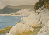 Slavko Tomerlin, Rabac, 1979., ulje na platnu