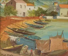 Vladimir Becić, Rogotin (Vlaška), cca. 1937, ulje na lesonitu