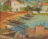 Vladimir Becić, Rogotin (Vlaška), cca. 1937, ulje na lesonitu