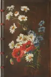 Slava Raškaj, Wooden Cover with Painted Flowers and Grosbeak, cca. 1898., oil on wooden covers