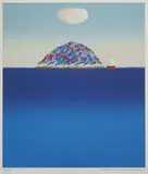 Vasko Lipovac, Otočić, serigrafija na papiru
