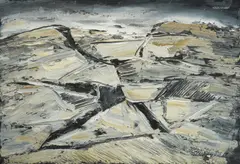 Kamenjar by Frano Šimunović, ulje na papiru kaširano na lesonit, offered Jun 2025