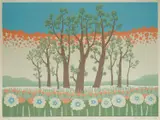 Ivan Rabuzin, Proljetna šuma, 1969., sitotisak na papiru