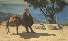 Slavko Tomerlin, Tovar putuje (Podgora kraj Makarske), 1939., ulje na platnu