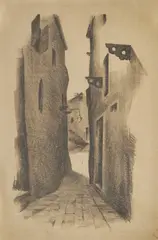 Juraj Plančić, Starigrad, 1925, litografija na papiru